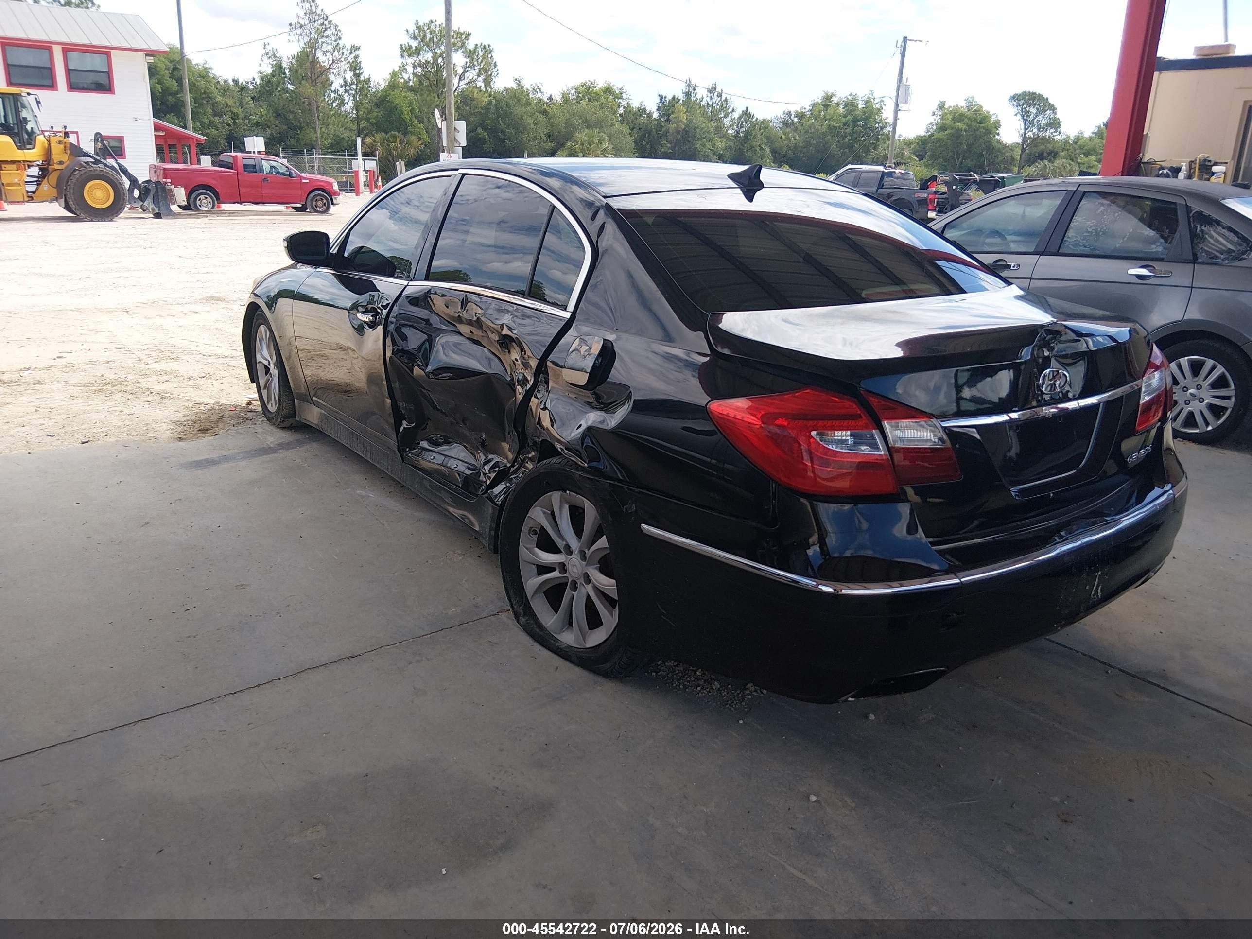 2013 Hyundai Genesis 3.8 Черный vin: KMHGC4DD5DU241914