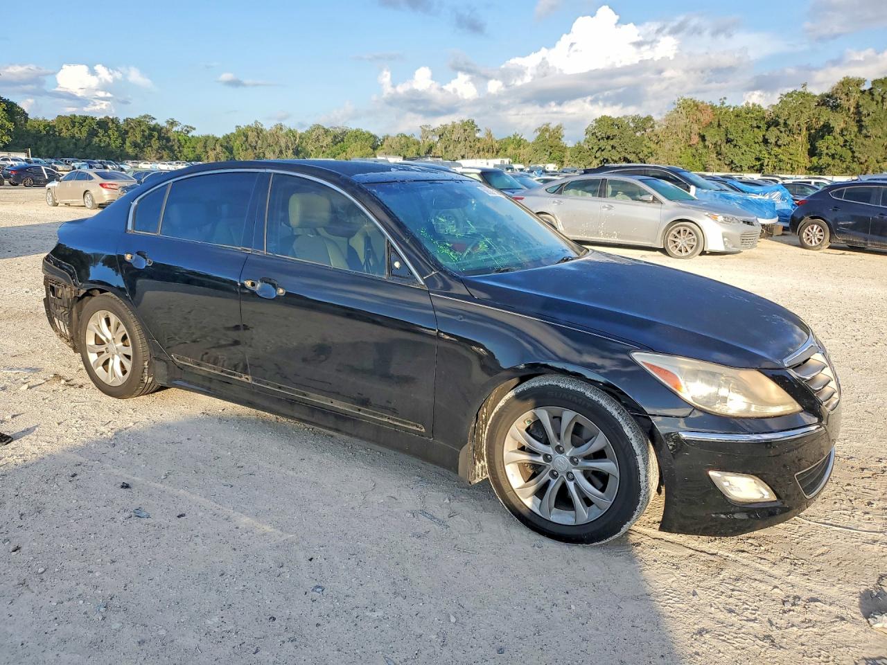 2013 Hyundai Genesis 3.8l Black vin: KMHGC4DD5DU246515