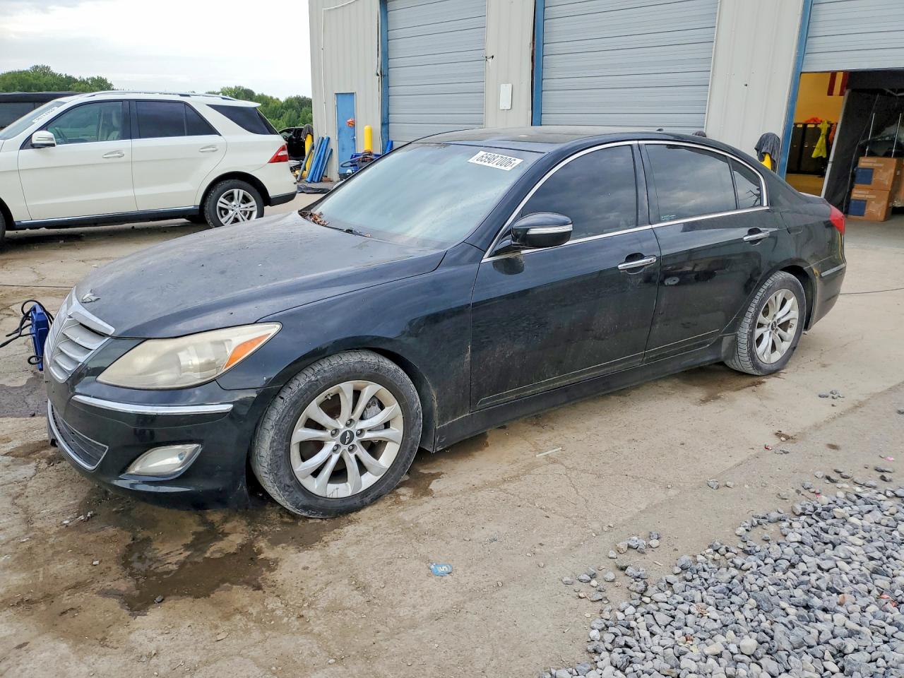 2013 Hyundai Genesis 3.8l Черный vin: KMHGC4DD5DU247485