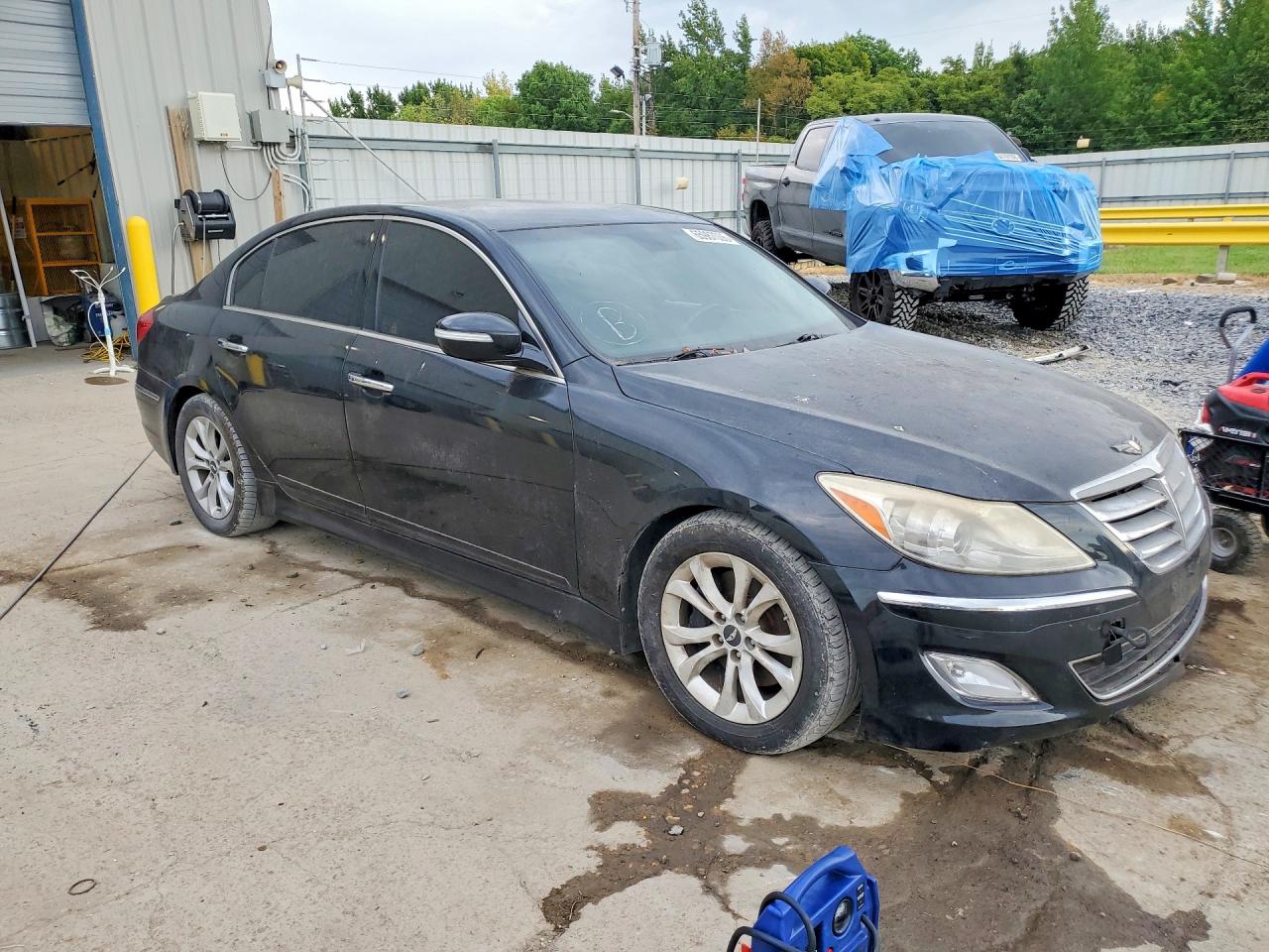 2013 Hyundai Genesis 3.8l Black vin: KMHGC4DD5DU247485