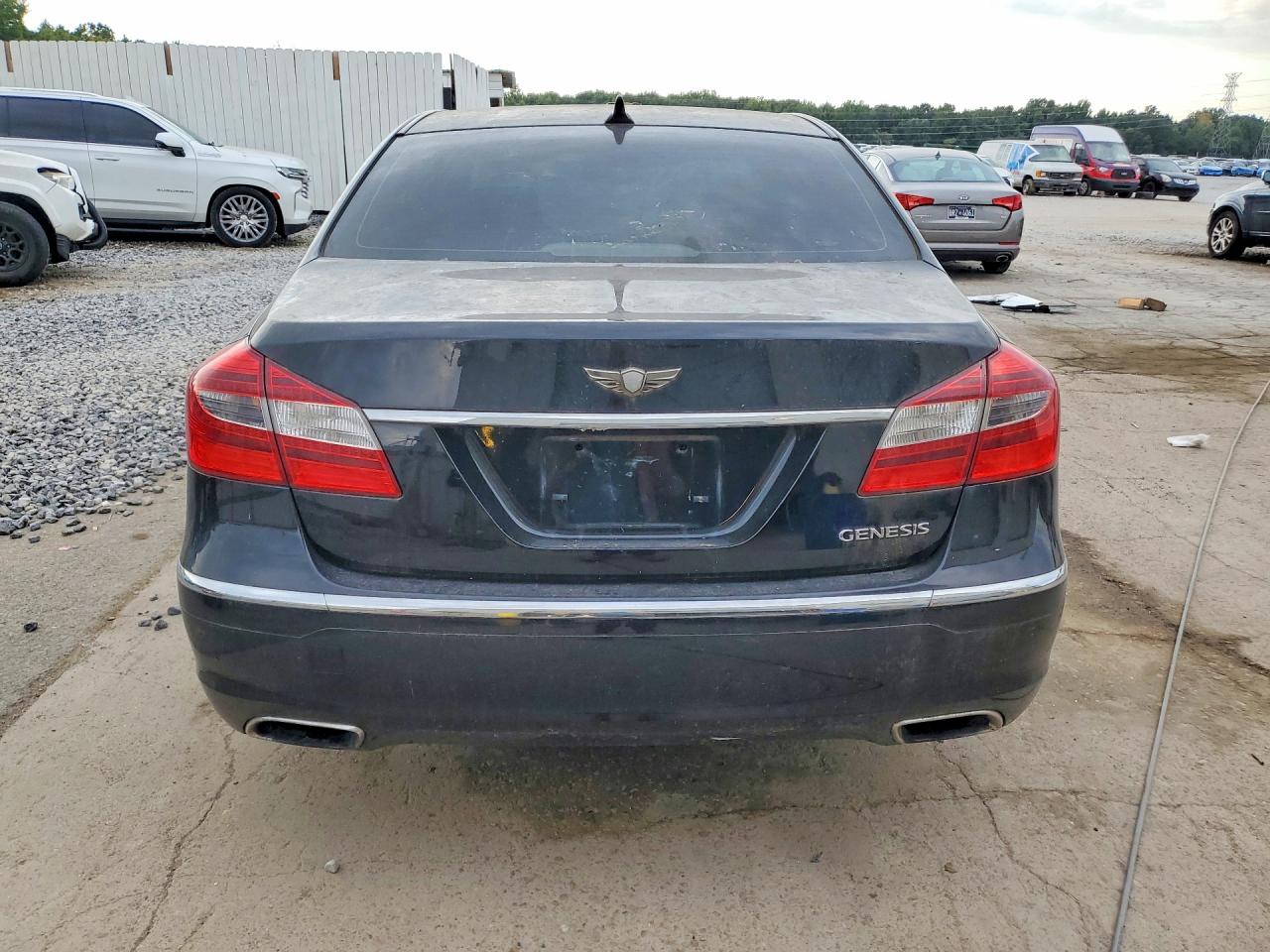 2013 Hyundai Genesis 3.8l Black vin: KMHGC4DD5DU247485