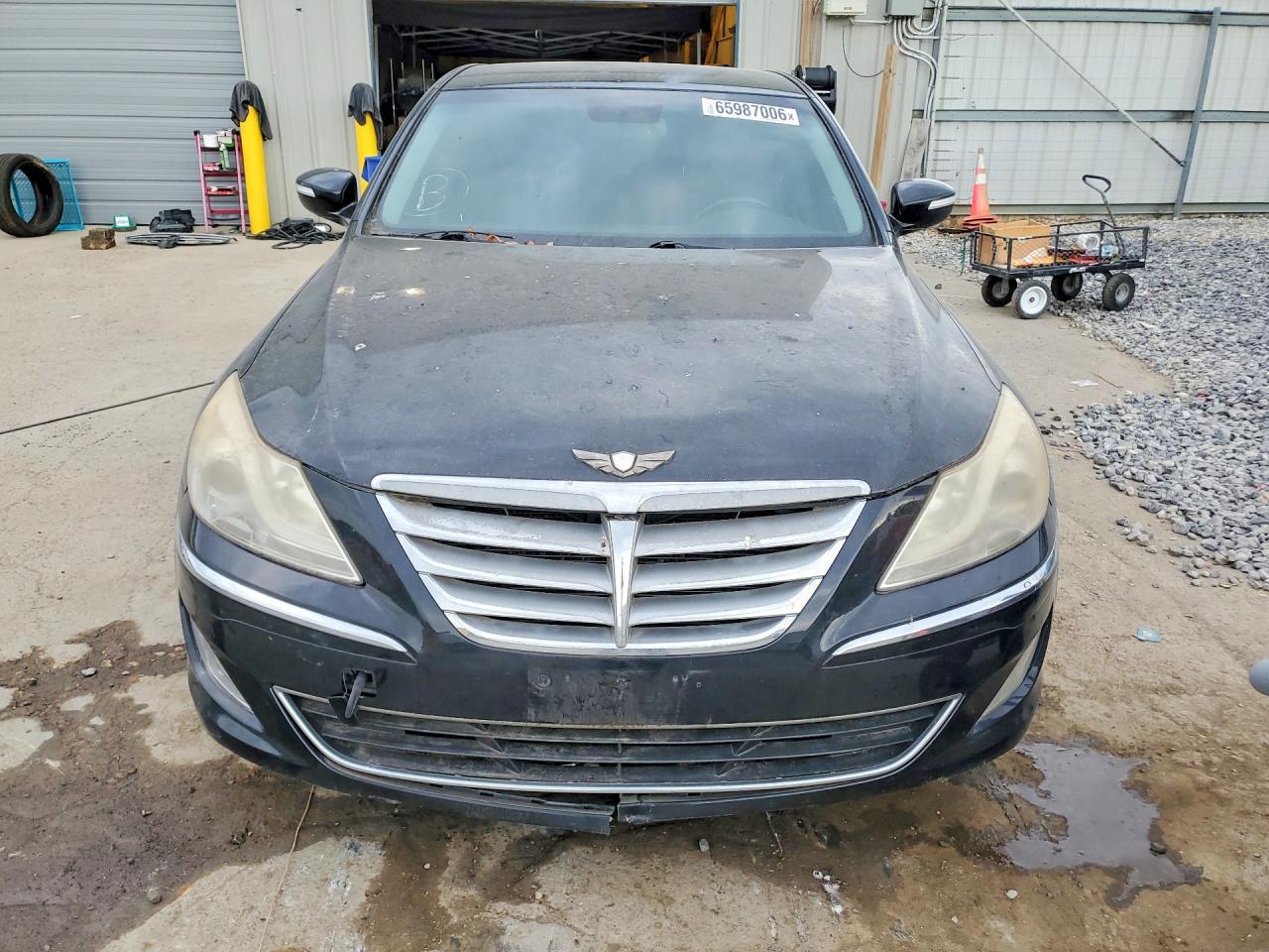 2013 Hyundai Genesis 3.8l Black vin: KMHGC4DD5DU247485