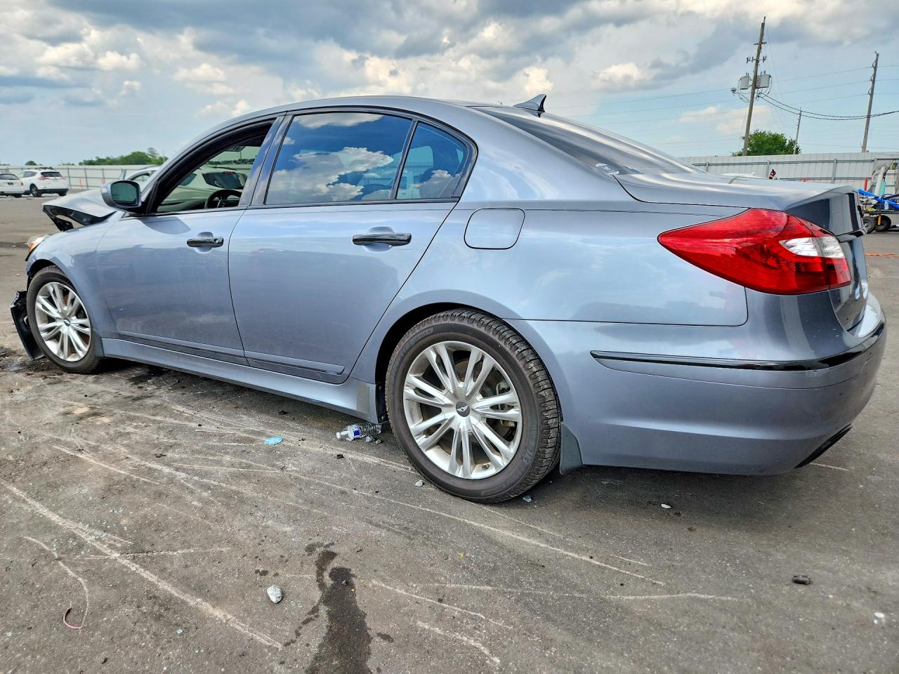 2013 Hyundai Genesis 3.8l Gray vin: KMHGC4DD5DU255358