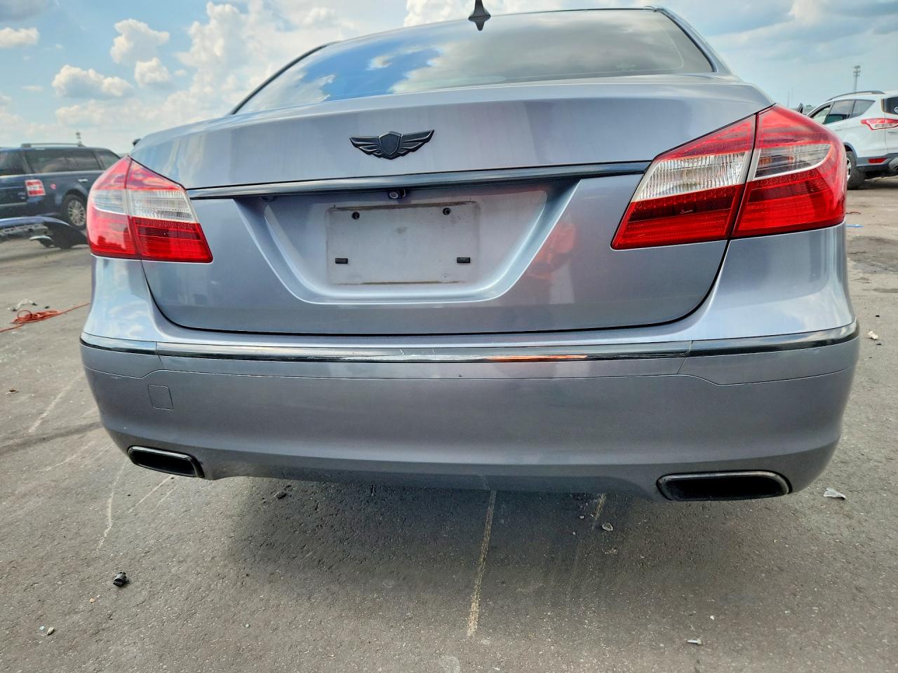 2013 Hyundai Genesis 3.8l Gray vin: KMHGC4DD5DU255358