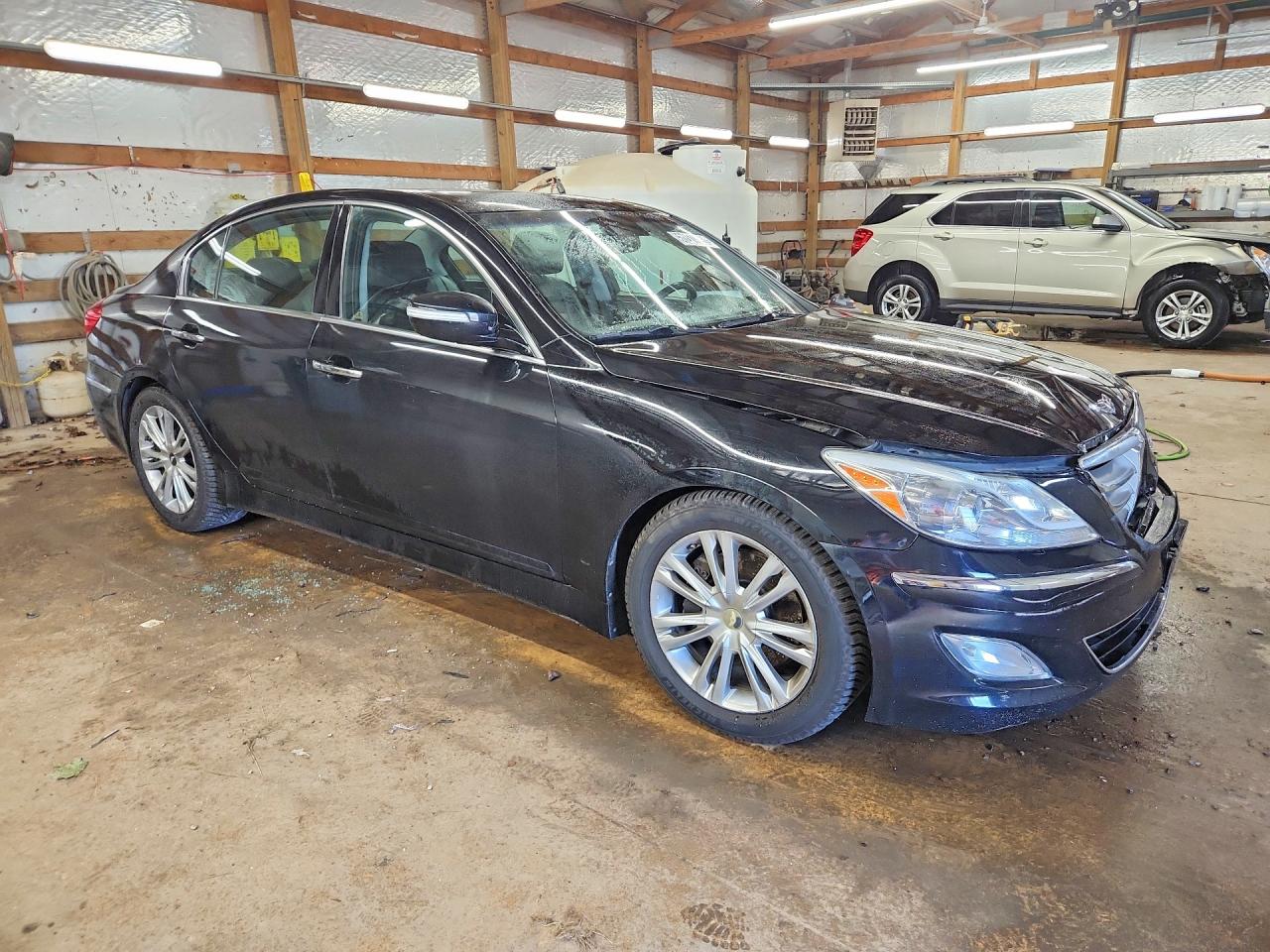 2013 Hyundai Genesis 3.8l Black vin: KMHGC4DD5DU256543
