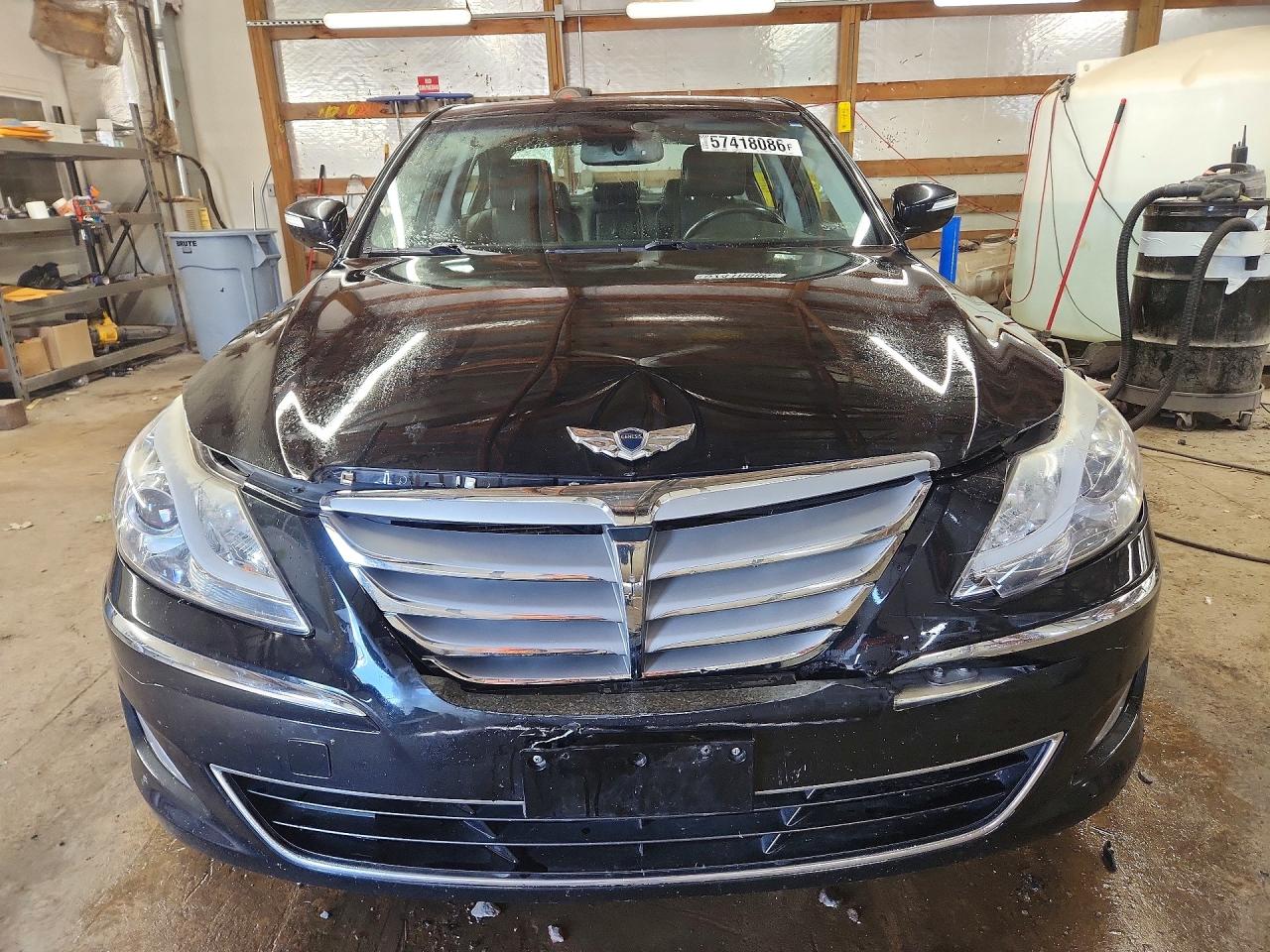 2013 Hyundai Genesis 3.8l Black vin: KMHGC4DD5DU256543