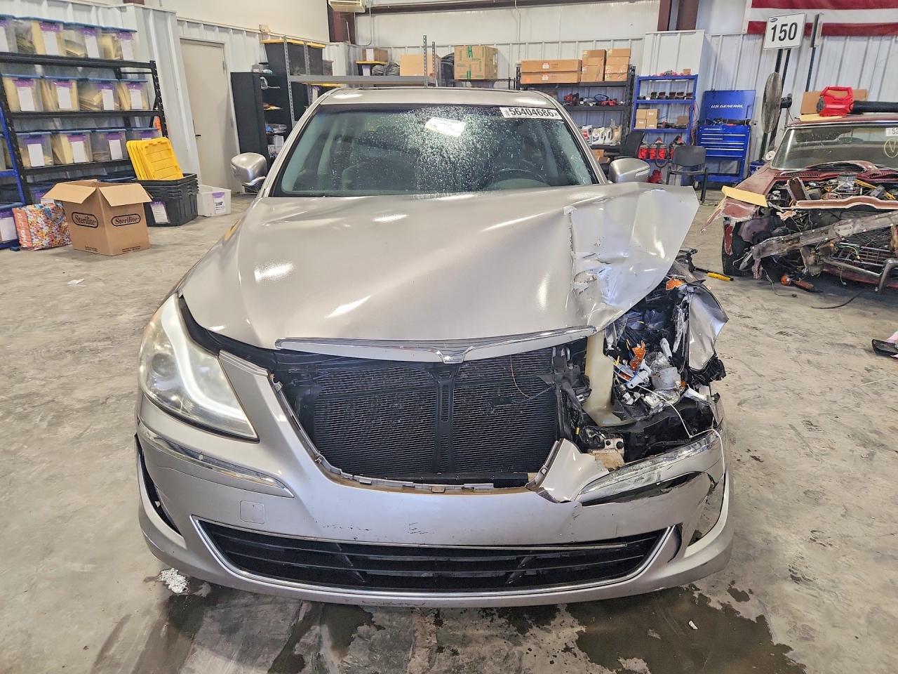 2012 Hyundai Genesis 3.8l Silver vin: KMHGC4DD6CU161309