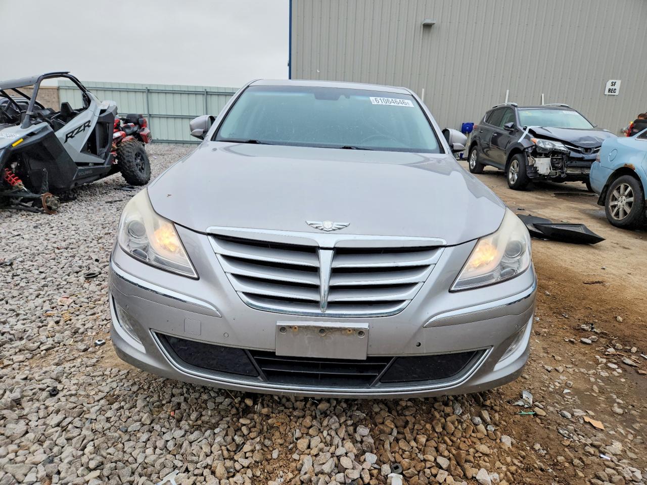2012 Hyundai Genesis 3.8l Silver vin: KMHGC4DD6CU188672