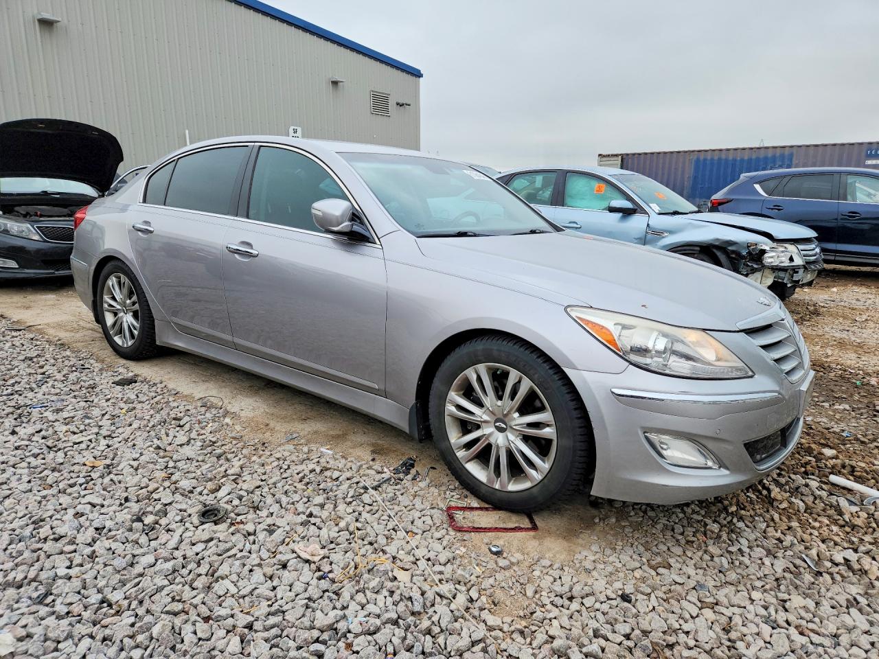 2012 Hyundai Genesis 3.8l Silver vin: KMHGC4DD6CU188672