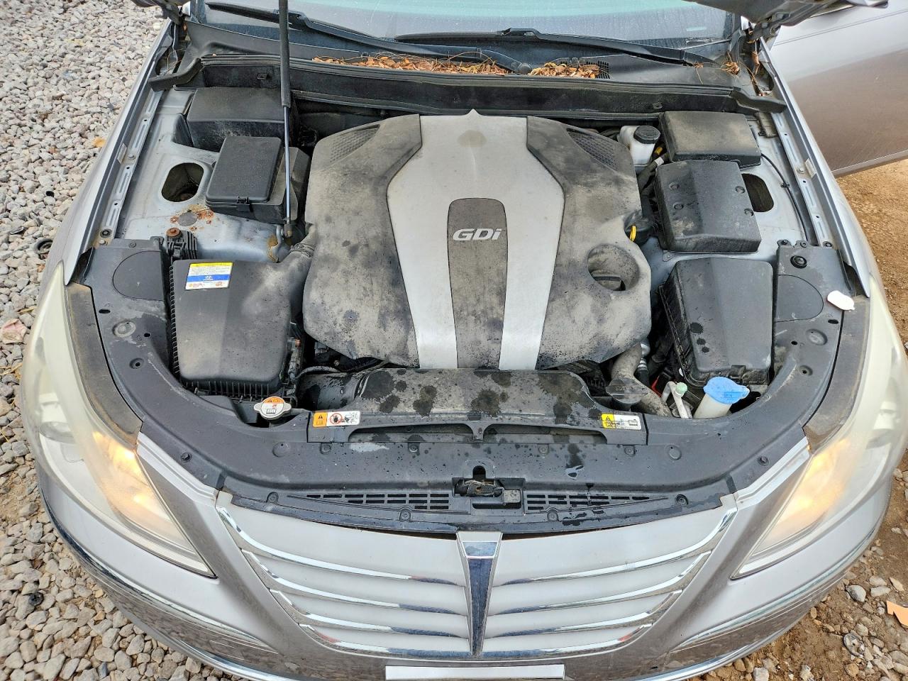 2012 Hyundai Genesis 3.8l Silver vin: KMHGC4DD6CU188672