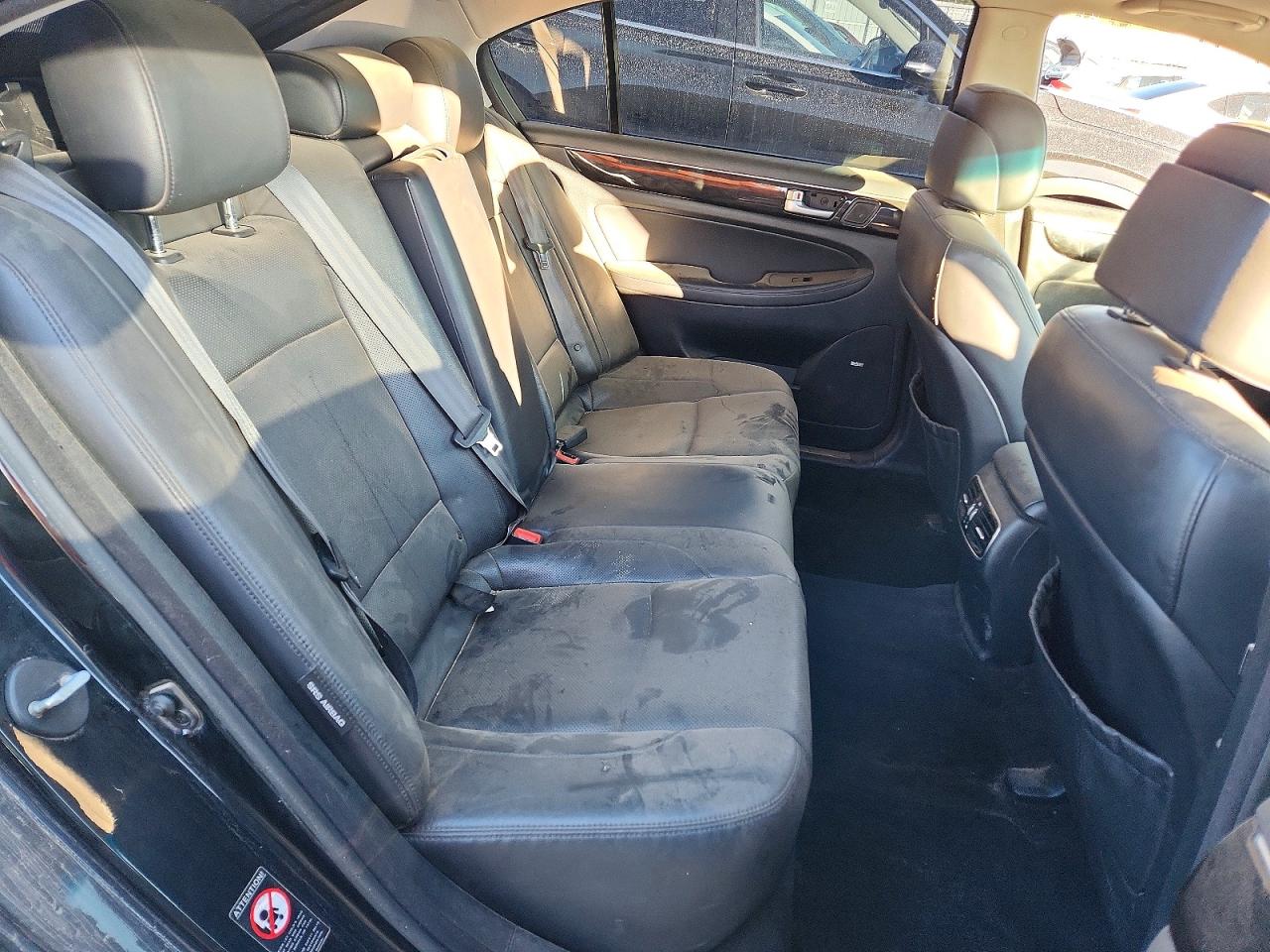 2012 Hyundai Genesis 3.8l Black vin: KMHGC4DD6CU195542