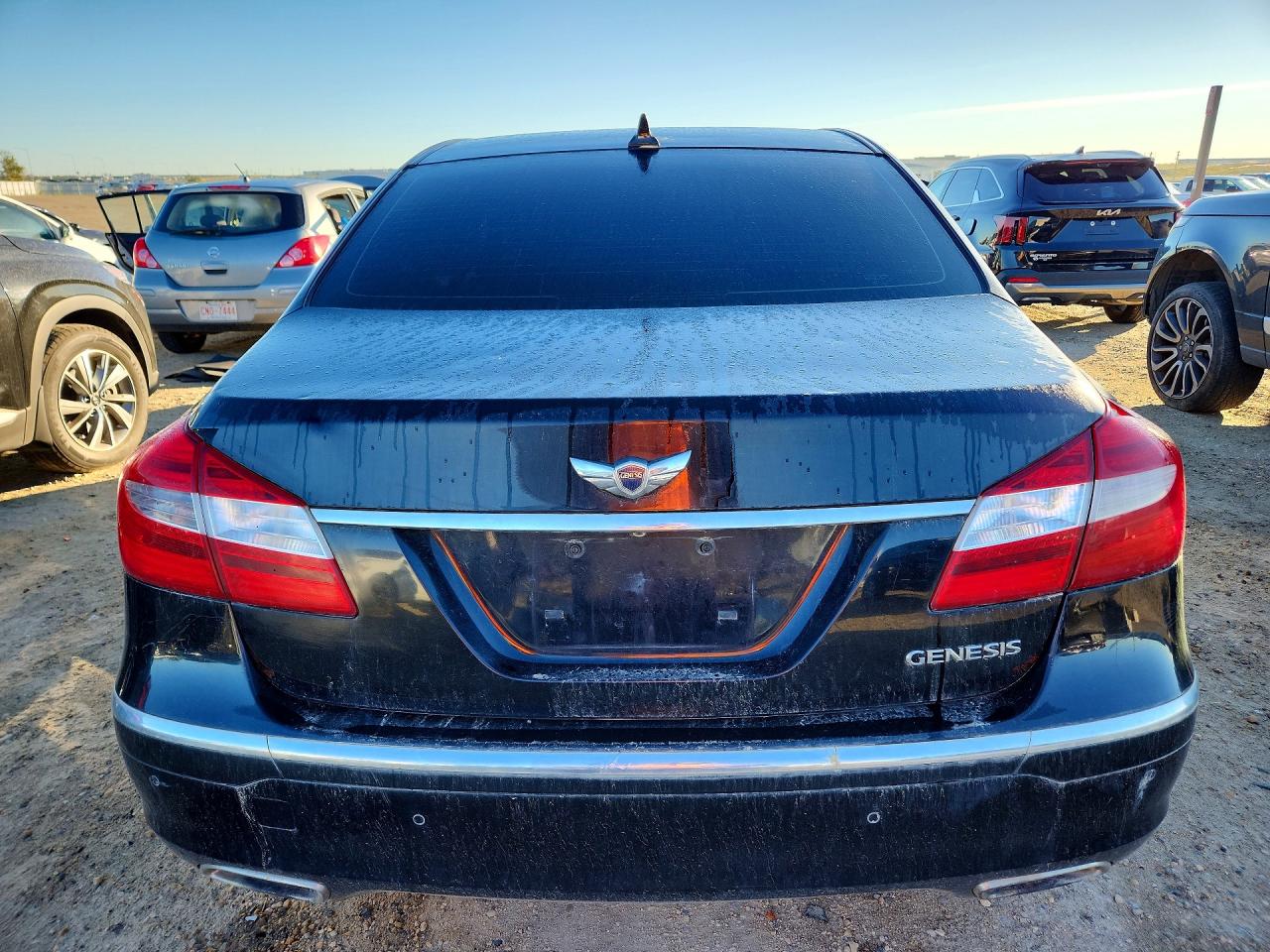 2012 Hyundai Genesis 3.8l Black vin: KMHGC4DD6CU195542