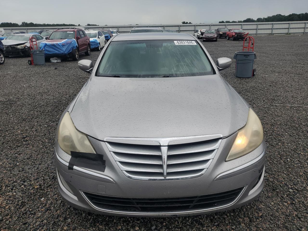 2013 Hyundai Genesis 3.8l Silver vin: KMHGC4DD6DU220957