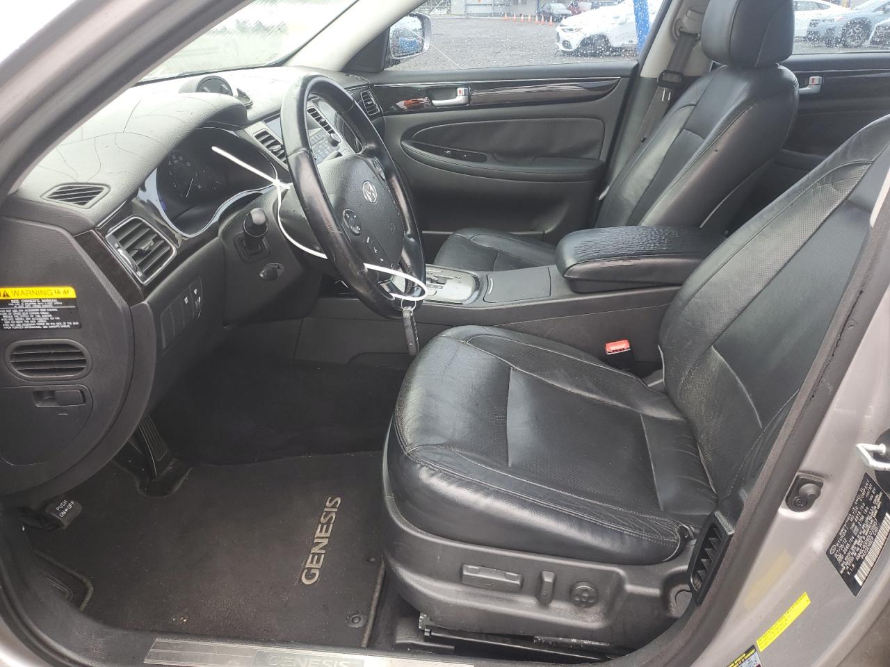2013 Hyundai Genesis 3.8l Silver vin: KMHGC4DD6DU220957