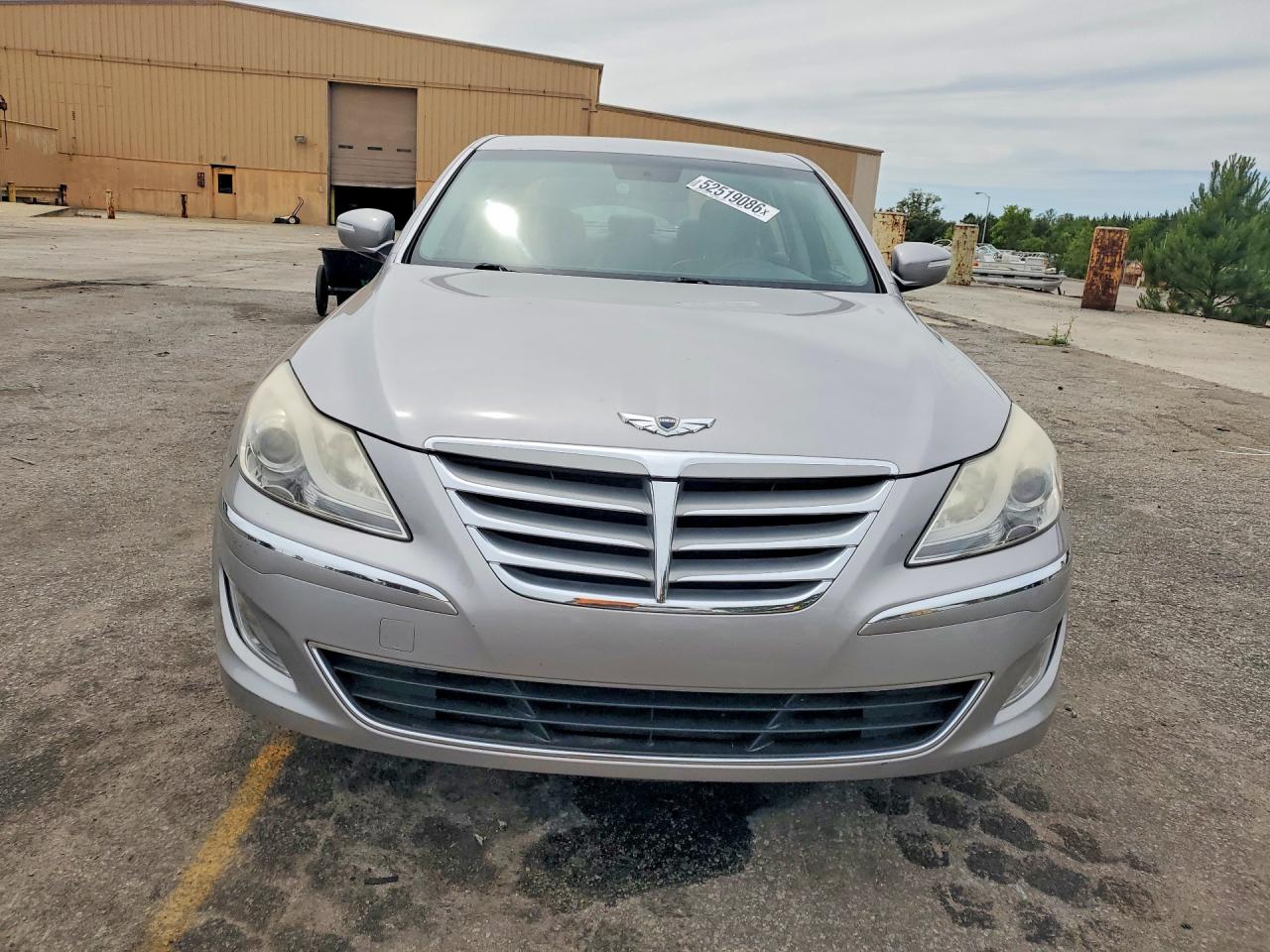 2013 Hyundai Genesis 3.8l Silver vin: KMHGC4DD6DU246281