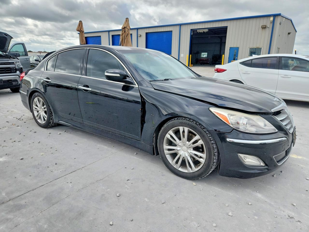 2013 Hyundai Genesis 3.8l Black vin: KMHGC4DD6DU256681