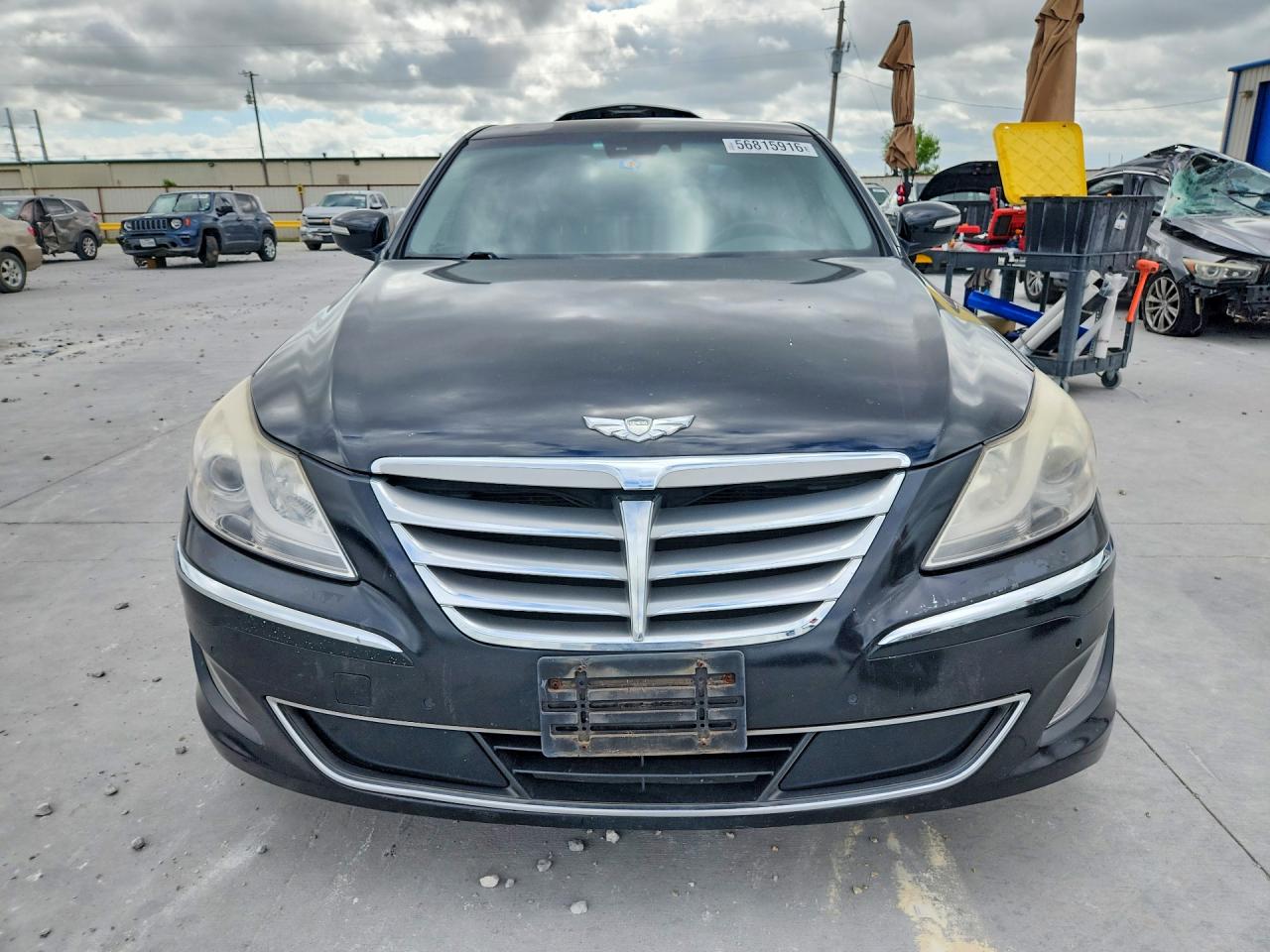 2013 Hyundai Genesis 3.8l Black vin: KMHGC4DD6DU256681