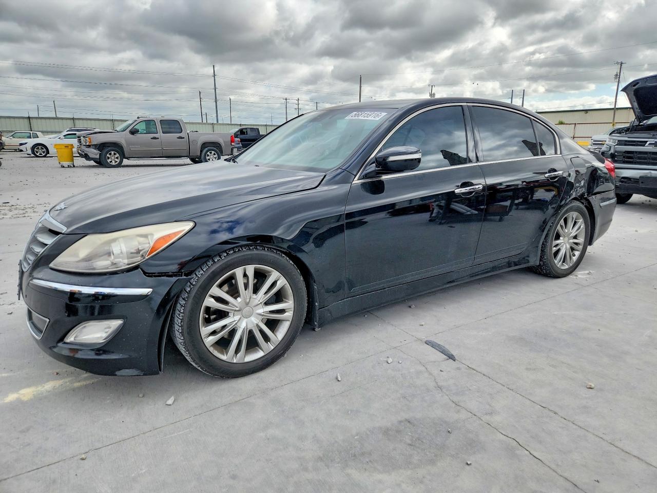 2013 Hyundai Genesis 3.8l Black vin: KMHGC4DD6DU256681