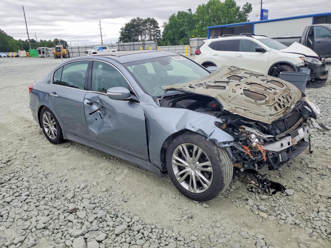 2014 Hyundai Genesis Gray vin: KMHGC4DD6EU262322