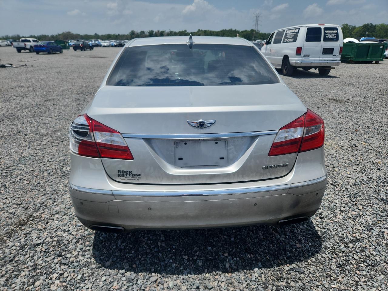 2012 Hyundai Genesis 3.8l Silver vin: KMHGC4DD7CU151937