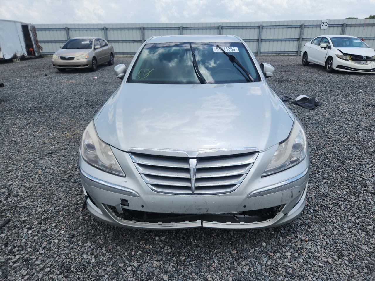 2012 Hyundai Genesis 3.8l Silver vin: KMHGC4DD7CU151937