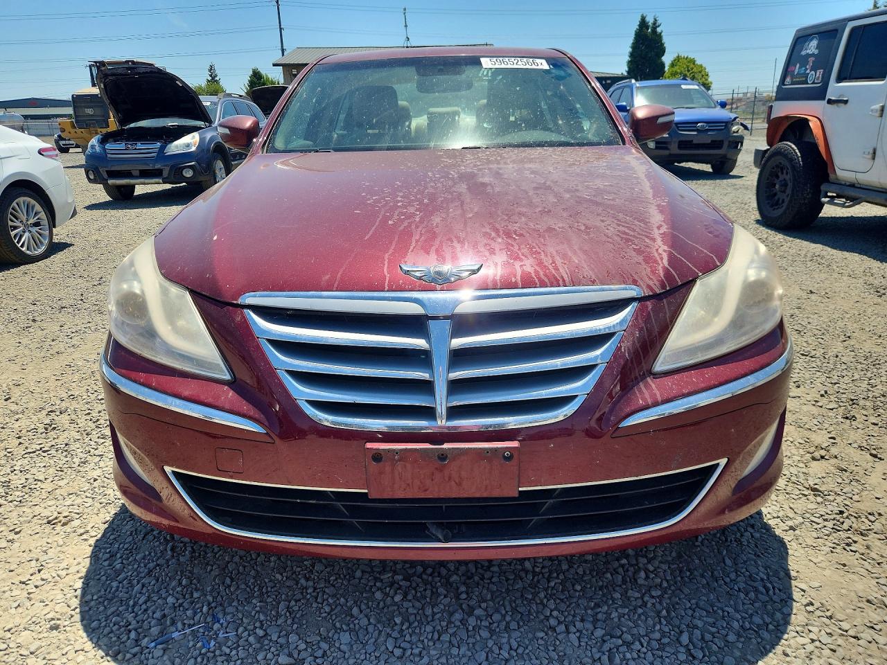 2012 Hyundai Genesis 3.8l Burgundy vin: KMHGC4DD7CU179057