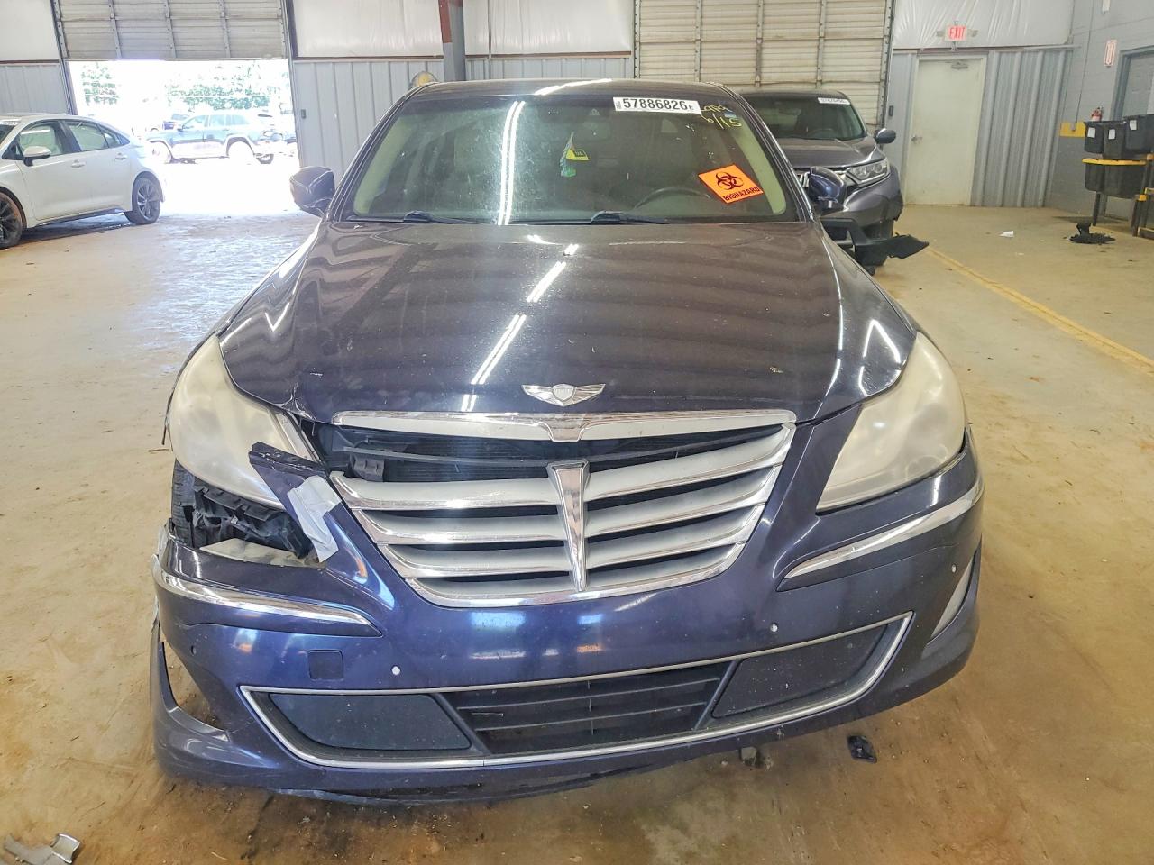 2012 Hyundai Genesis 3.8l Blue vin: KMHGC4DD7CU185859