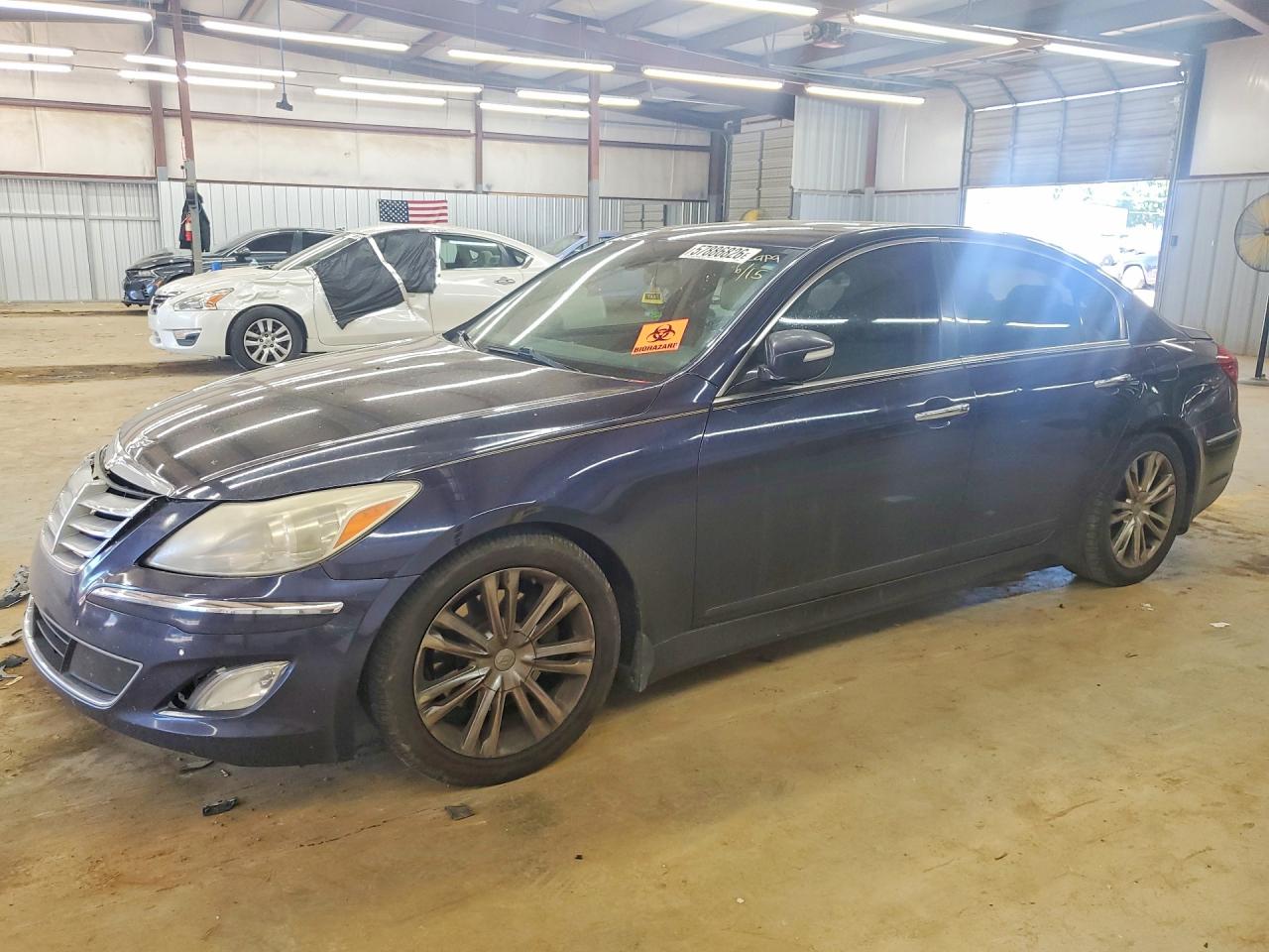 2012 Hyundai Genesis 3.8l Blue vin: KMHGC4DD7CU185859