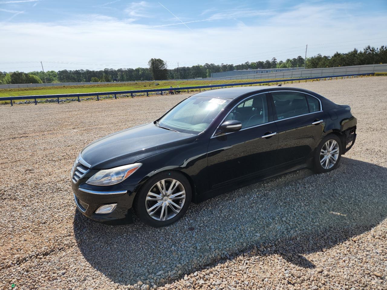 2012 Hyundai Genesis 3.8l Black vin: KMHGC4DD7CU193704