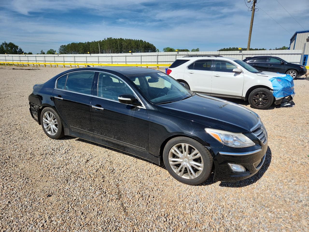 2012 Hyundai Genesis 3.8l Black vin: KMHGC4DD7CU193704