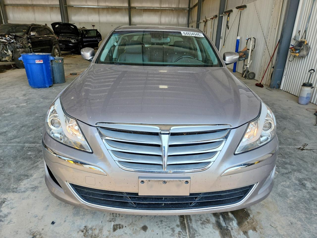 2013 Hyundai Genesis 3.8l Серый vin: KMHGC4DD7DU223883