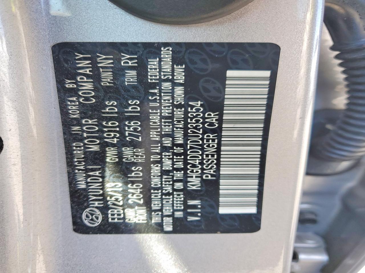 2013 Hyundai Genesis 3.8l Silver vin: KMHGC4DD7DU235354