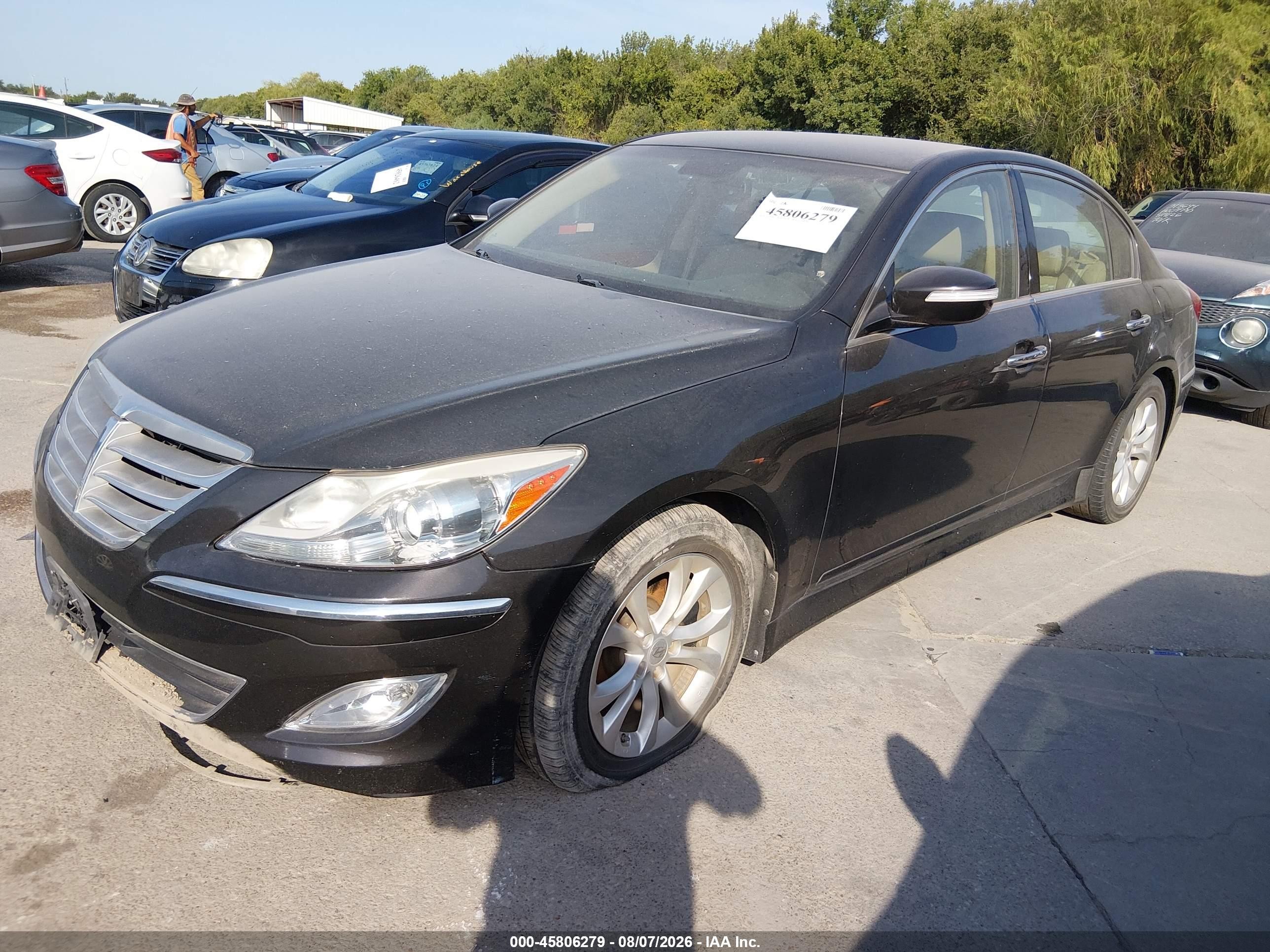 2013 Hyundai Genesis 3.8 Brown vin: KMHGC4DD7DU243115