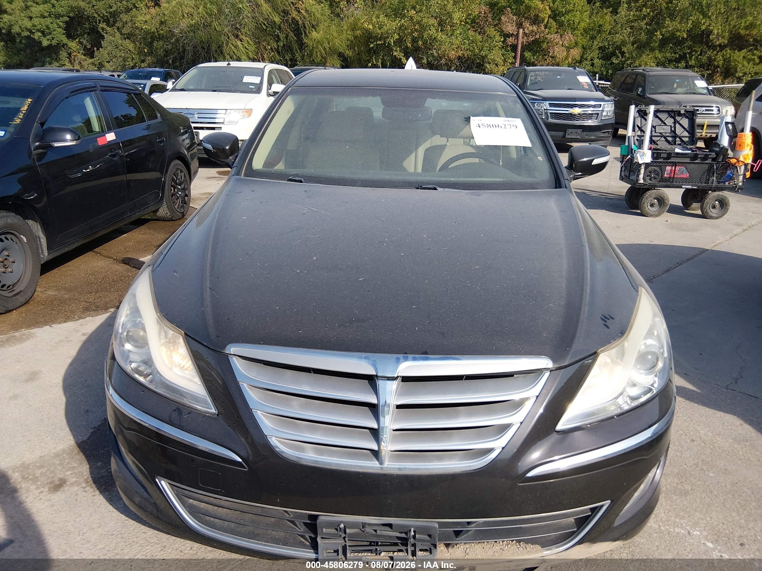 2013 Hyundai Genesis 3.8 Brown vin: KMHGC4DD7DU243115