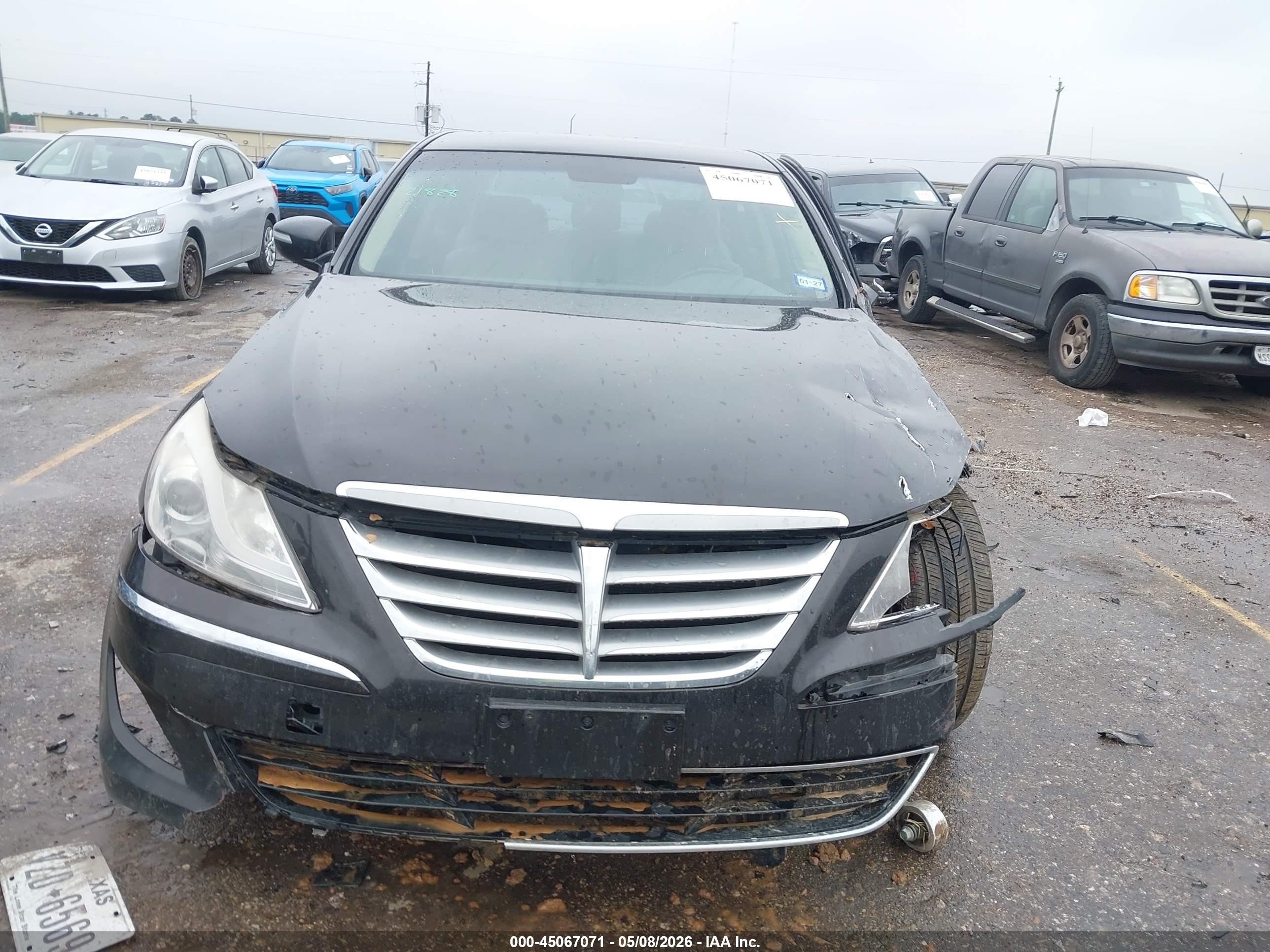 2013 Hyundai Genesis 3.8 Черный vin: KMHGC4DD7DU244409