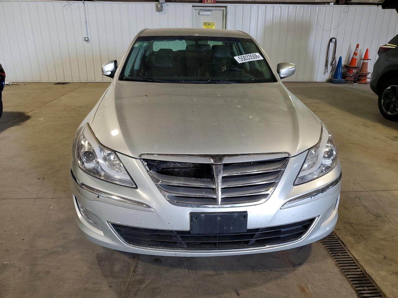 2013 Hyundai Genesis 3.8l Silver vin: KMHGC4DD7DU248136