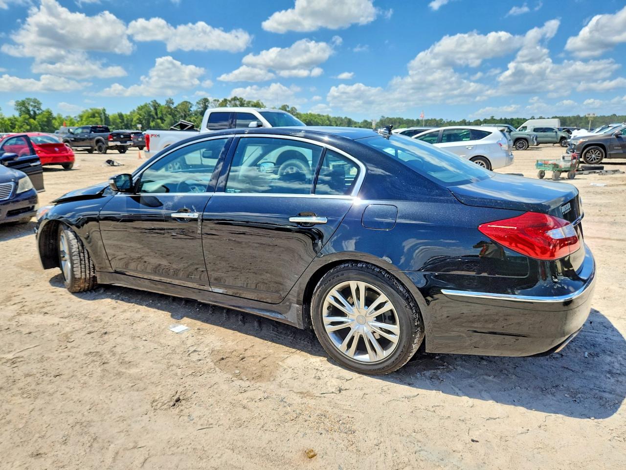 2013 Hyundai Genesis 3.8l Black vin: KMHGC4DD7DU253790