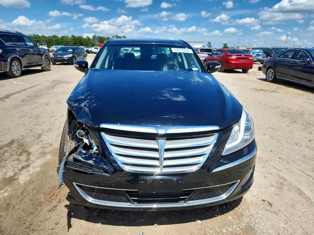 2013 Hyundai Genesis 3.8l Black vin: KMHGC4DD7DU253790