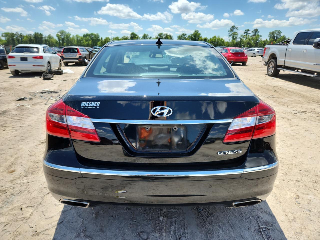 2013 Hyundai Genesis 3.8l Black vin: KMHGC4DD7DU253790