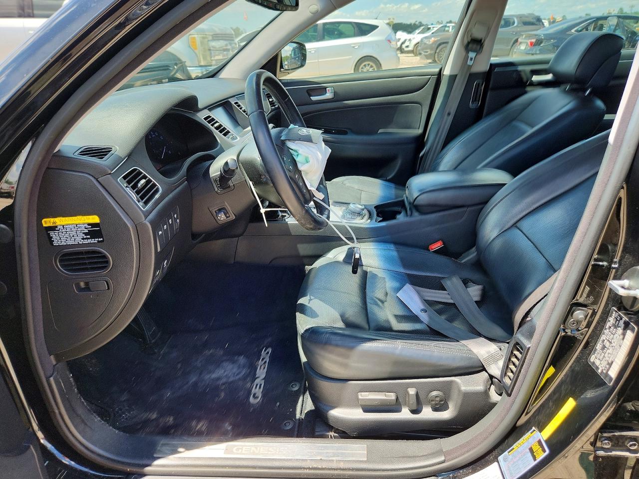 2013 Hyundai Genesis 3.8l Black vin: KMHGC4DD7DU253790