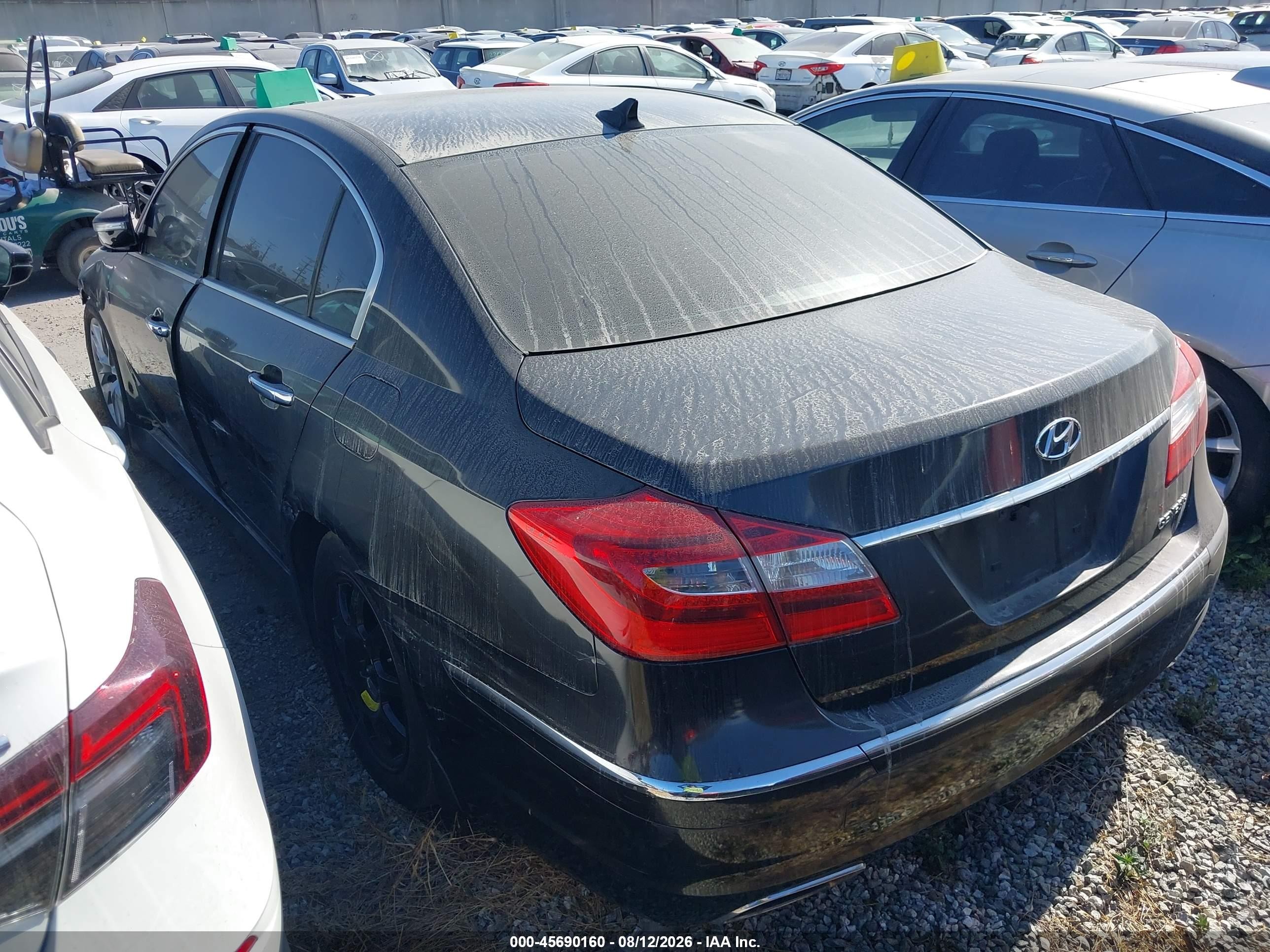 2014 Hyundai Genesis 3.8 Black vin: KMHGC4DD7EU263995