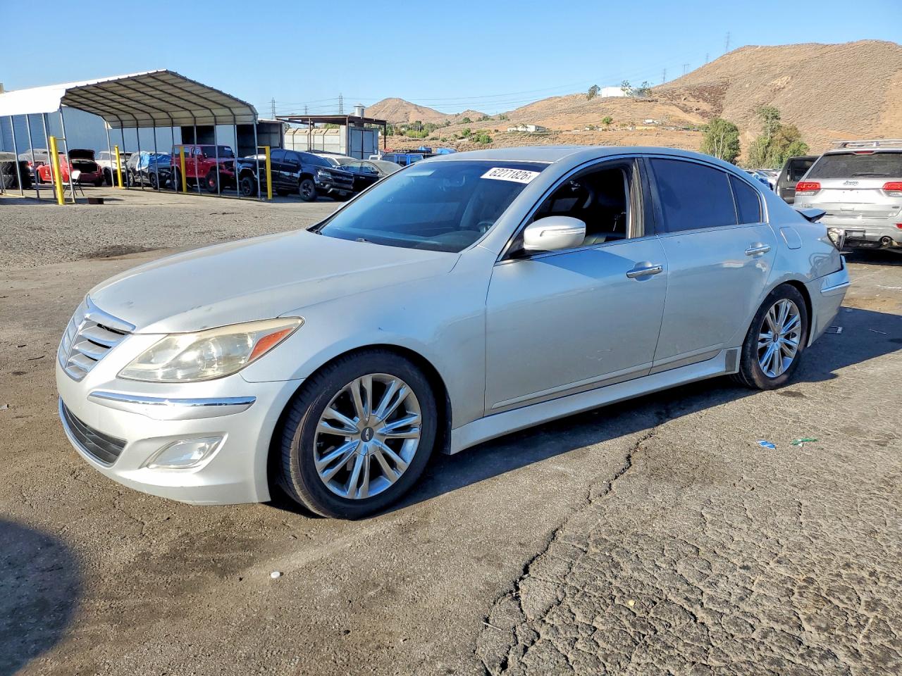 2012 Hyundai Genesis 3.8l Серый vin: KMHGC4DD8CU184817