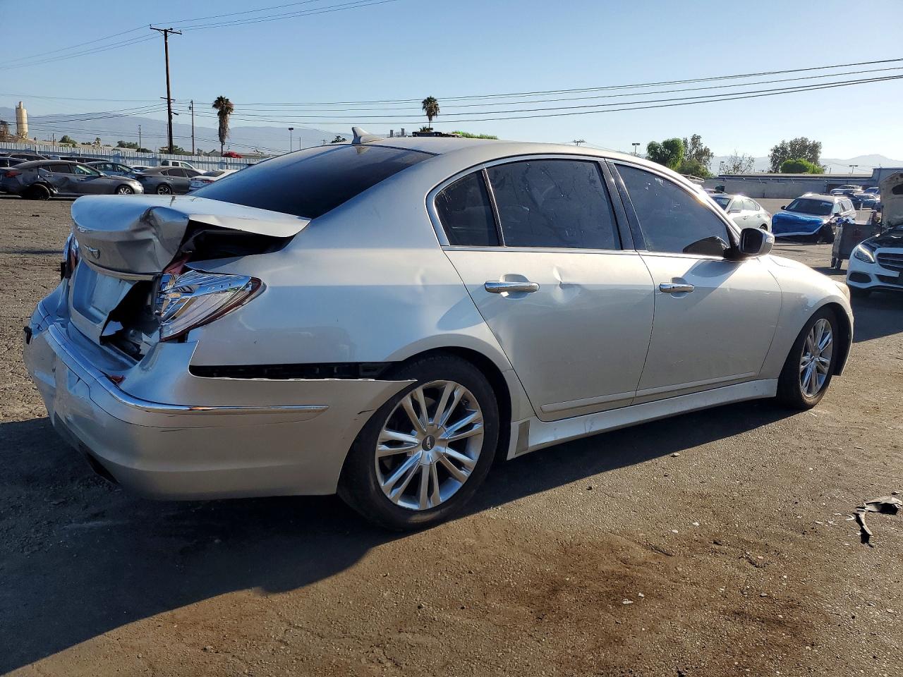 2012 Hyundai Genesis 3.8l Серый vin: KMHGC4DD8CU184817