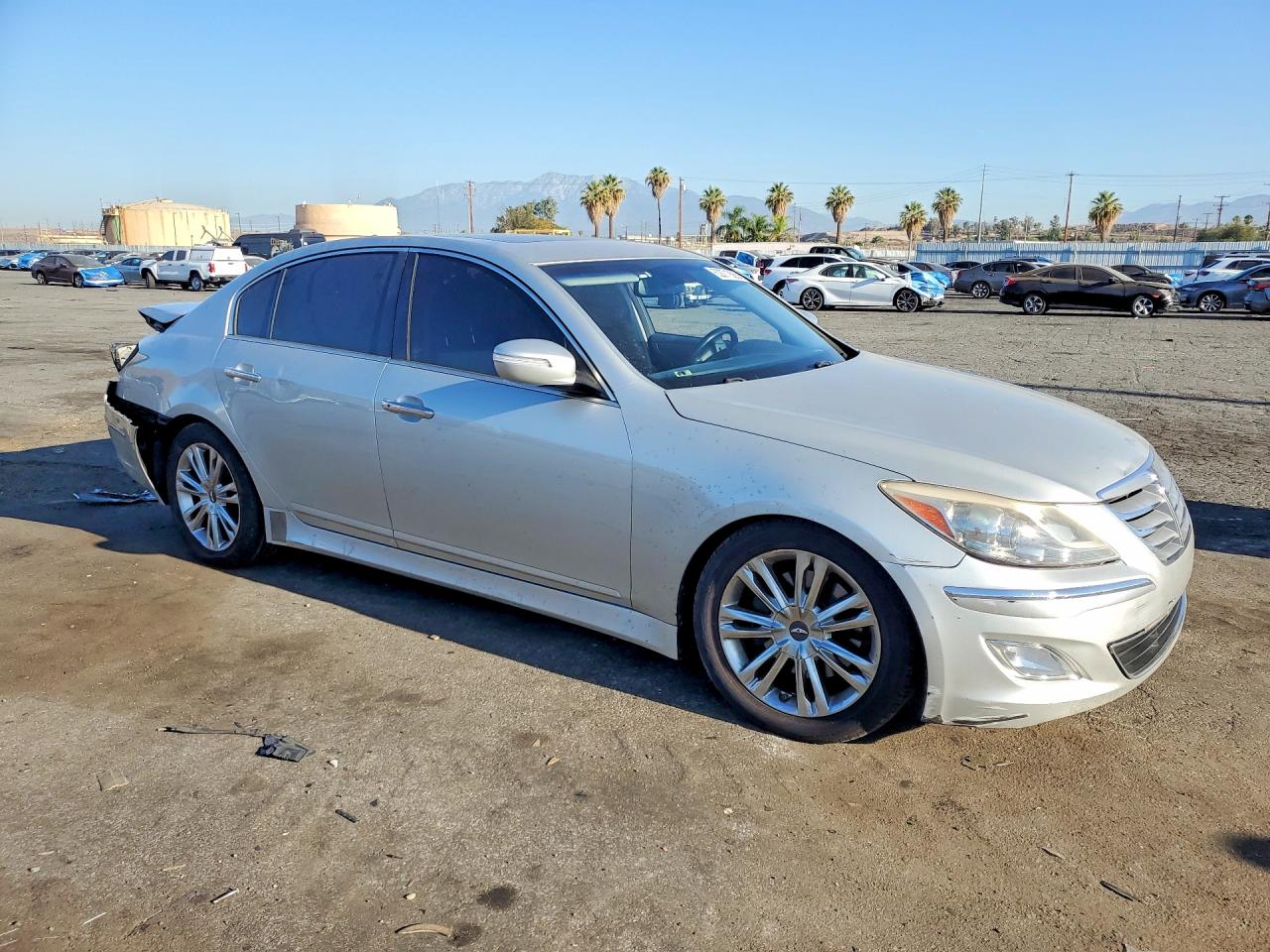 2012 Hyundai Genesis 3.8l Серый vin: KMHGC4DD8CU184817