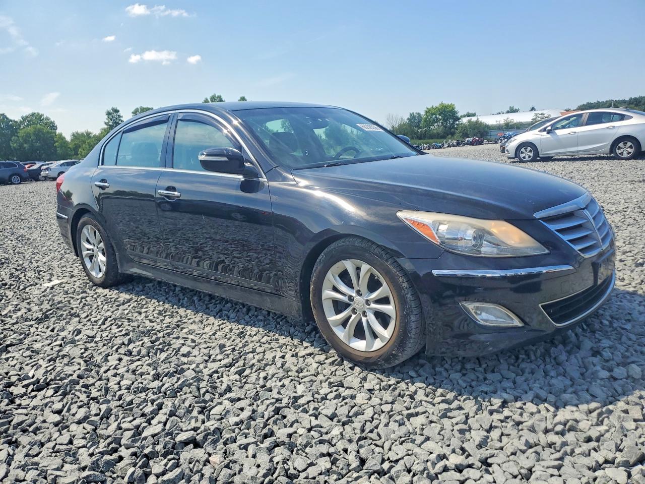 2012 Hyundai Genesis 3.8l Black vin: KMHGC4DD8CU196420