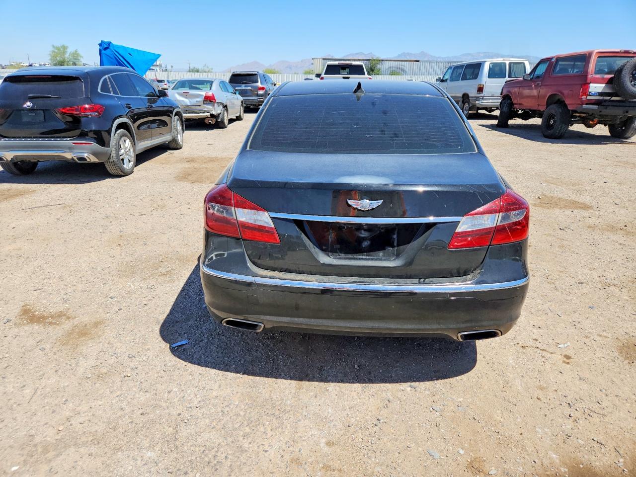 2012 Hyundai Genesis 3.8l Black vin: KMHGC4DD8CU202006