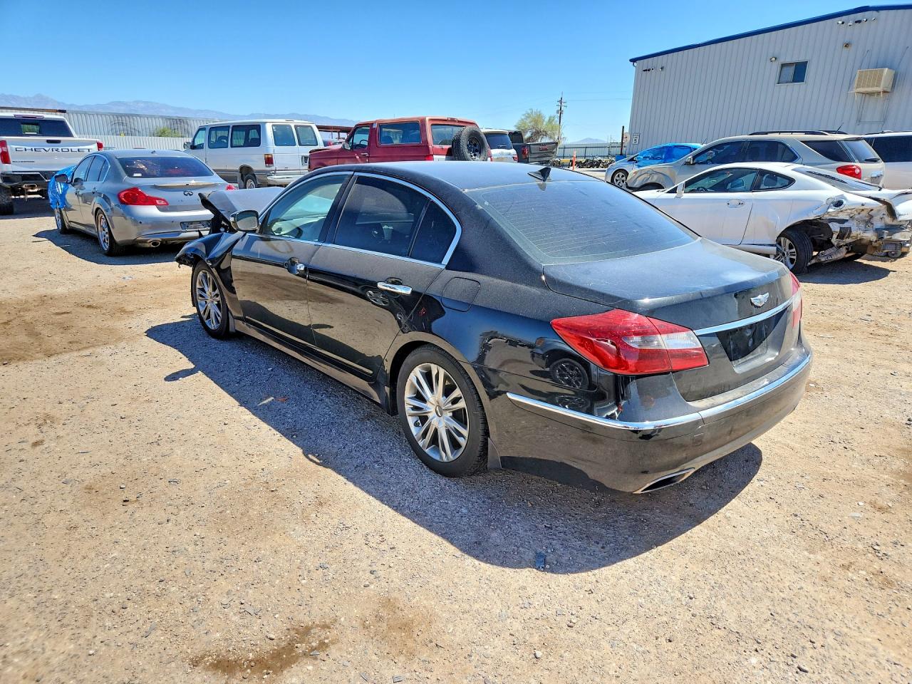 2012 Hyundai Genesis 3.8l Black vin: KMHGC4DD8CU202006