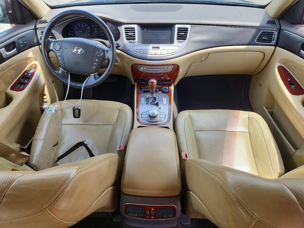 2012 Hyundai Genesis 3.8l Black vin: KMHGC4DD8CU202345