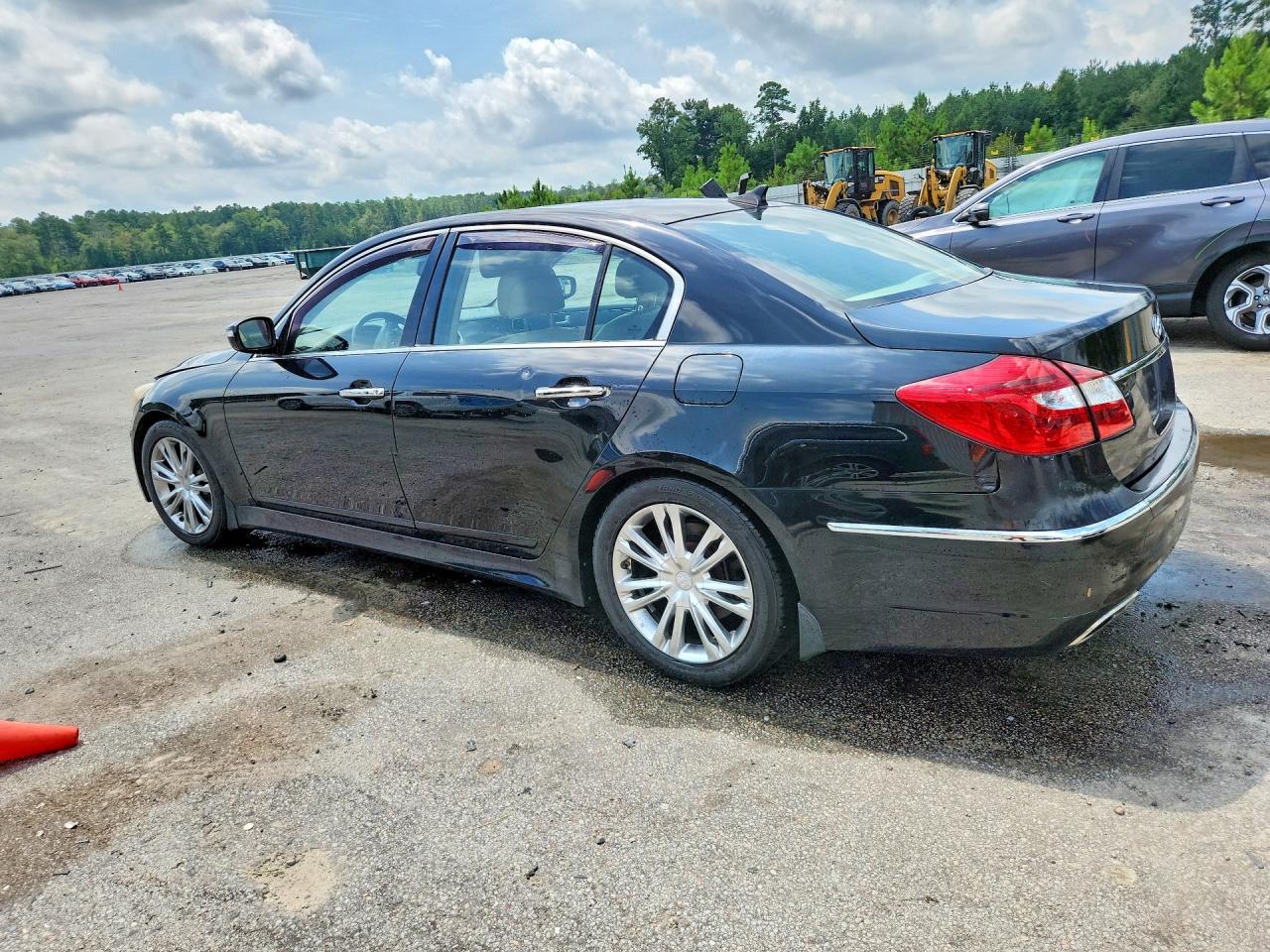 2012 Hyundai Genesis 3.8l Black vin: KMHGC4DD8CU202345