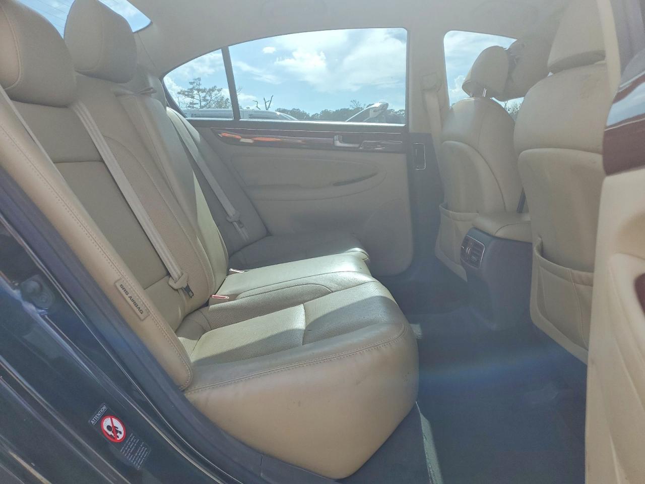 2013 Hyundai Genesis 3.8l Black vin: KMHGC4DD8DU209099